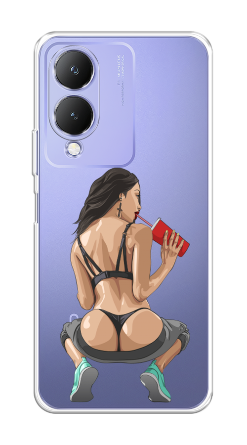 

Чехол на Vivo Y17s "Сочные булочки", Бежевый;красный;черный, 269850-1