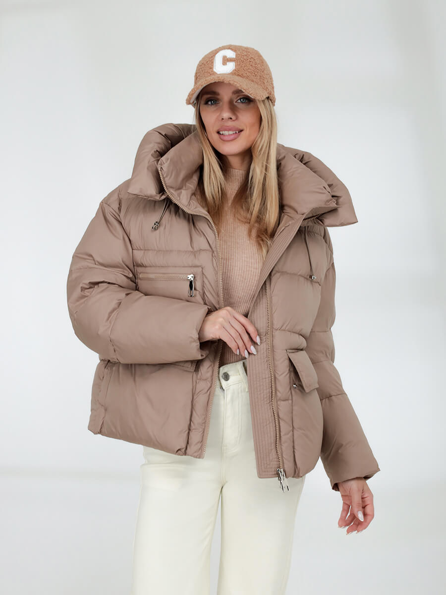 

Куртка женская Vitacci CLA115-08 бежевая 46-48 RU, Бежевый, CLA115-08