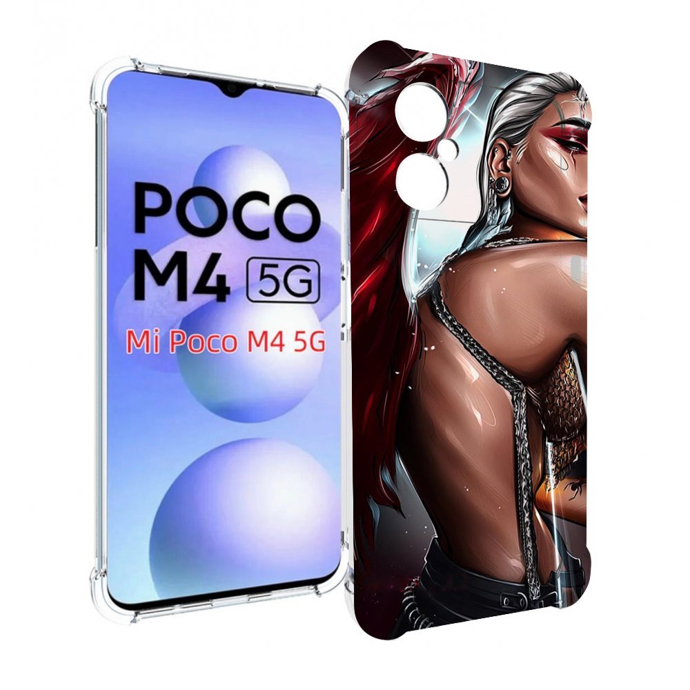 

Чехол MyPads девушка-с-крыльями женский для Xiaomi Poco M4 5G, Прозрачный, Tocco