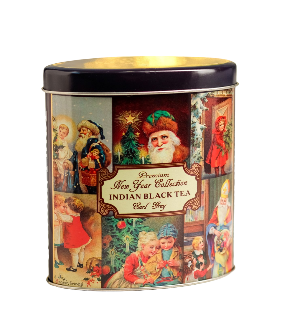 фото Чай черный лондон прайд "новогодний с бергамотом" с ароматом цитрусовых ж/б 100 г фабрика чая
