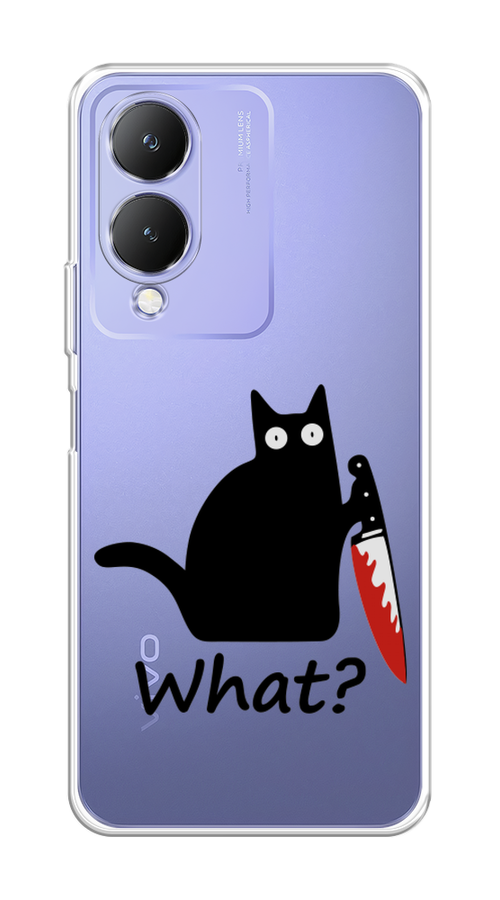 

Чехол на Vivo Y17s "Котик с ножом", 269850-1