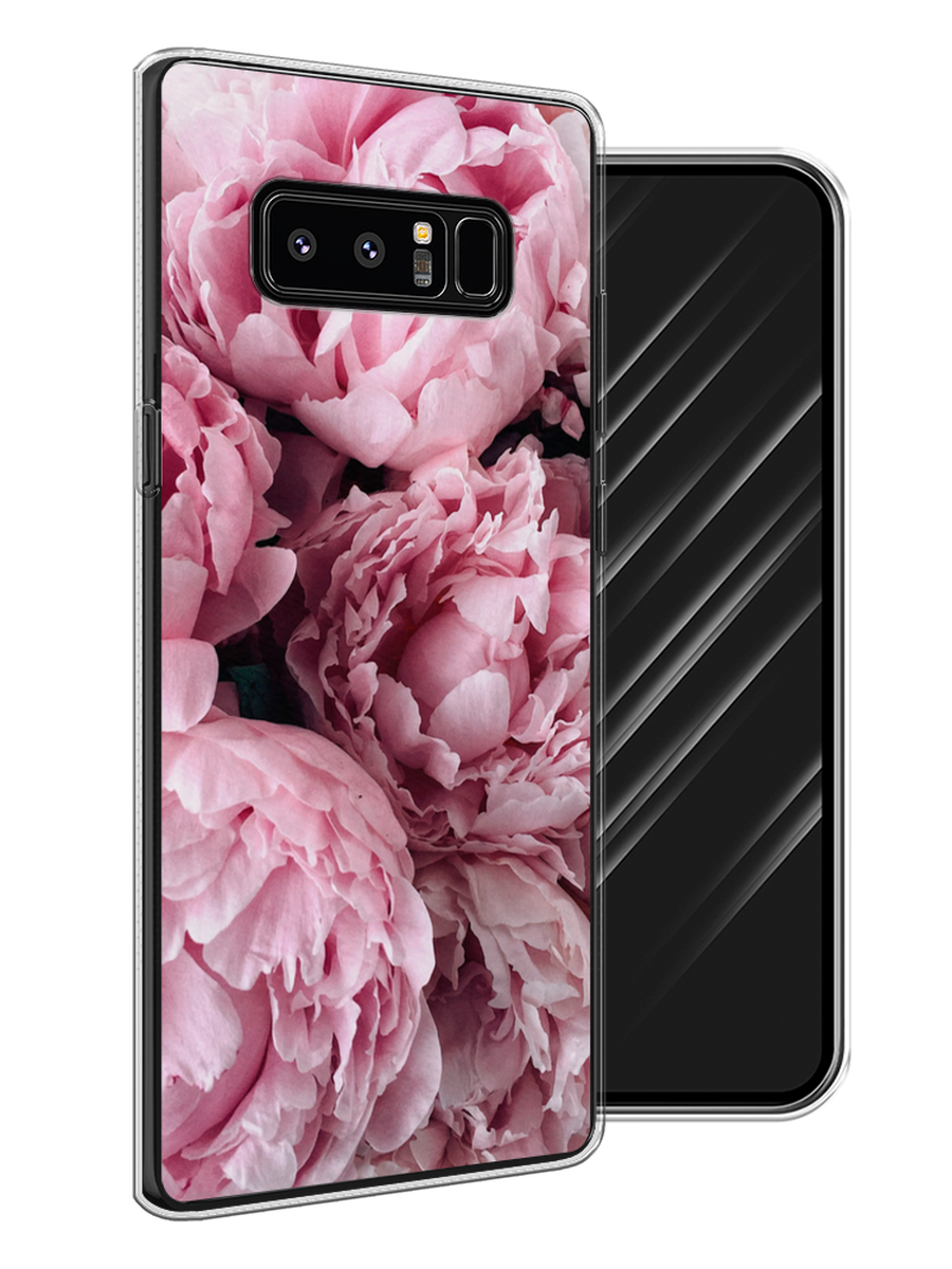 

Чехол Awog на Samsung Galaxy Note 8 "Нежные пионы", Розовый;черный;белый, 25250-8
