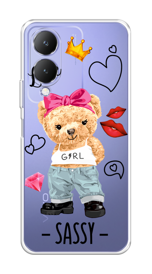 

Чехол на Vivo Y17s "Sugar Mommy", Голубой;белый;розовый, 269850-1
