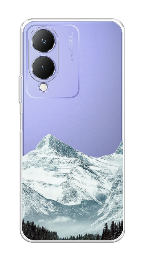 

Чехол на Vivo Y17s "Горы арт 1", Белый;зеленый, 269850-1
