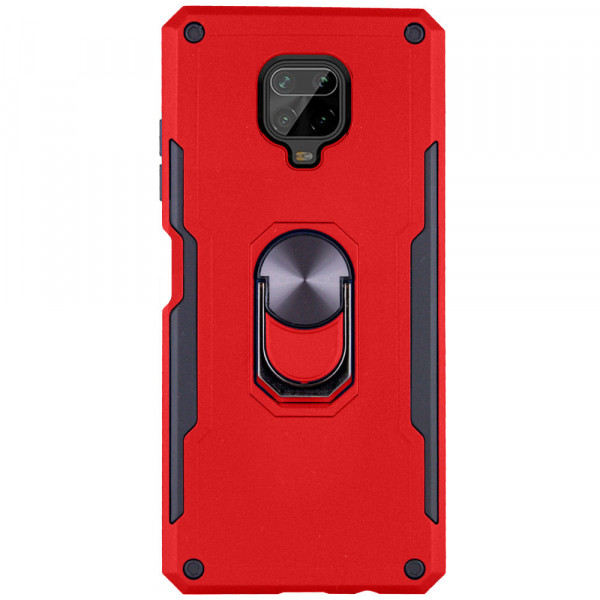 фото Чехол sg ring color магнитный держатель для xiaomi redmi note 9 pro (max) / note 9s red epik