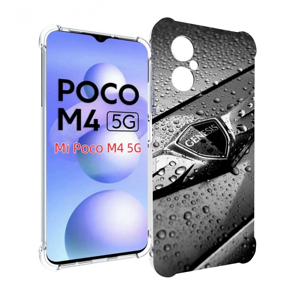 

Чехол Mypads Genesis 2 Мужской Для Poco M4 5G, Прозрачный, Tocco
