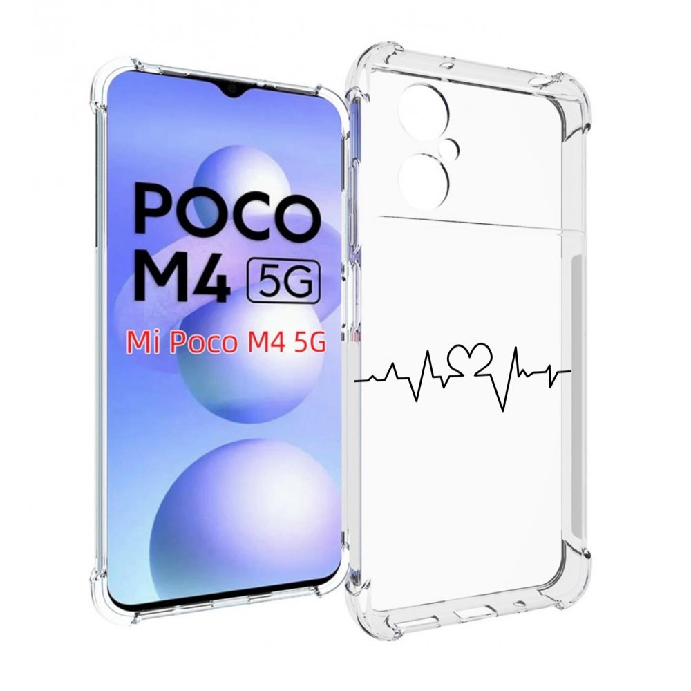 

Чехол MyPads диаграмма-любви для Xiaomi Poco M4 5G, Прозрачный, Tocco