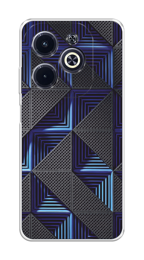 

Чехол на Infinix Hot 40i "IBM", Серый;синий, 3105450-1