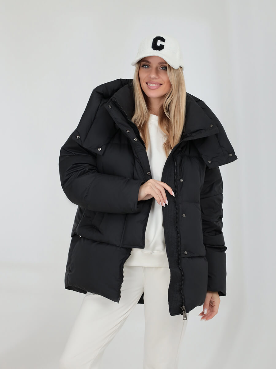 

Пуховик женский Vitacci CLA248-01 черный L, CLA248-01