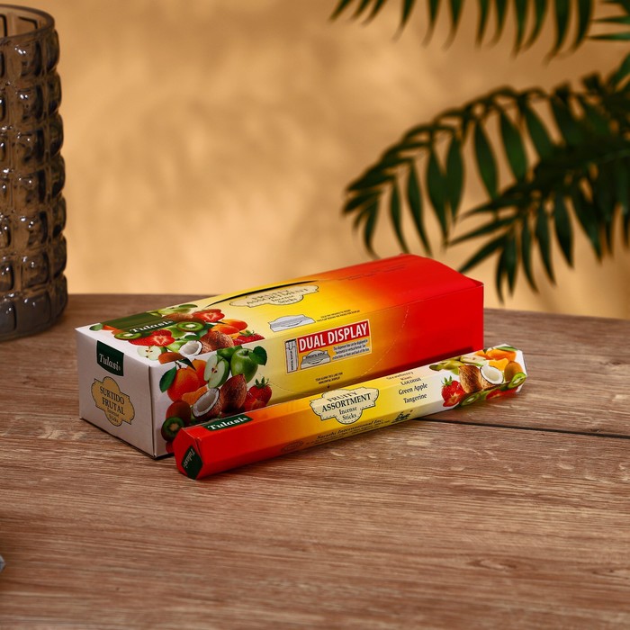 

Благовония "Tulasi" 20 аромапалочек Fruity assortment, Indian style