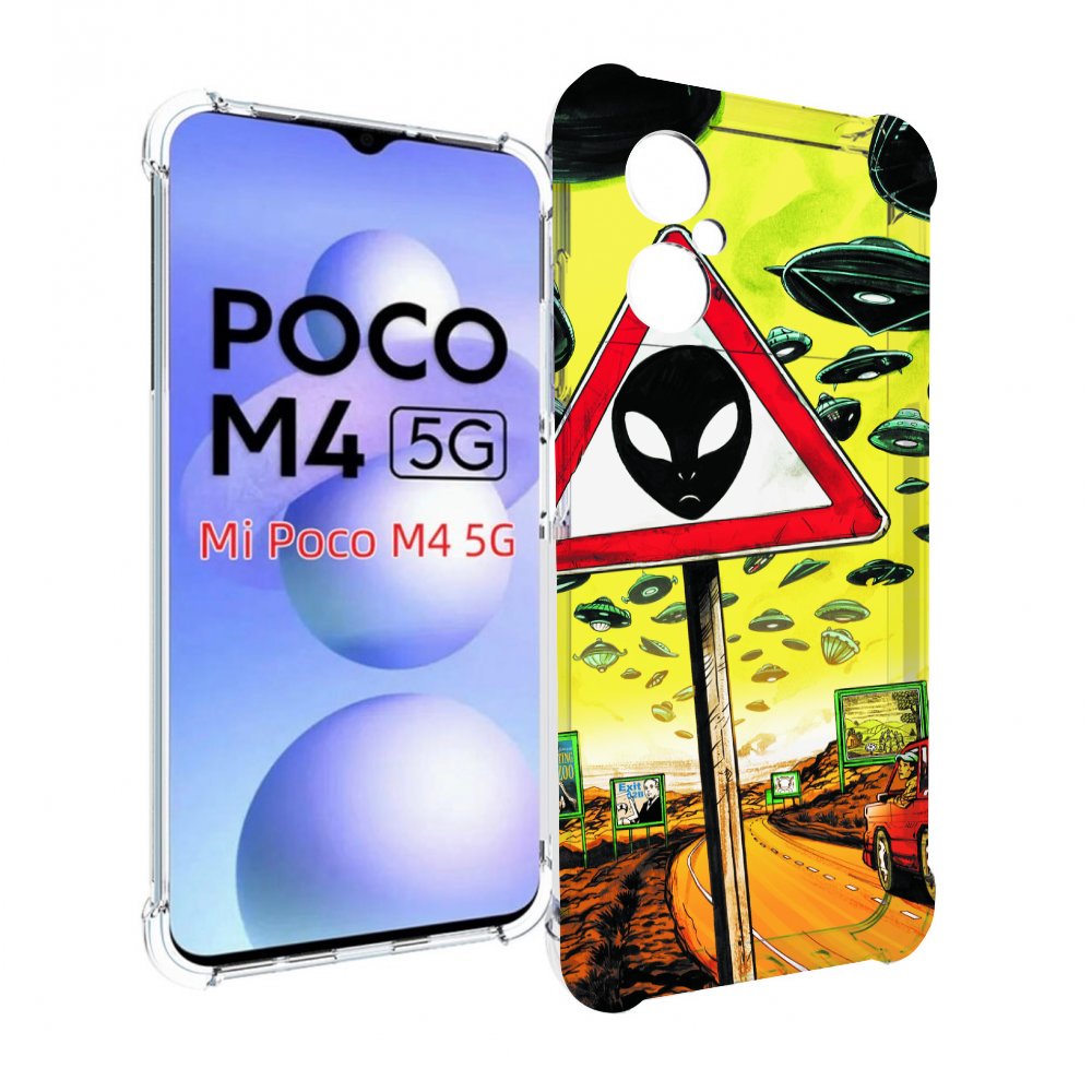 

Чехол MyPads дорога к инопланетянам для Xiaomi Poco M4 5G, Прозрачный, Tocco