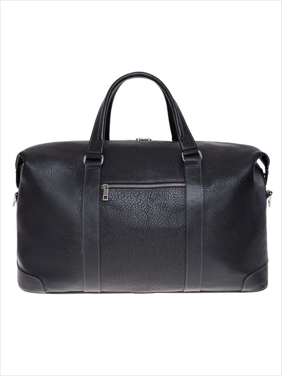Дорожная сумка унисекс Franchesco Mariscotti 6-416 черная морская галька, 55х28х24 см
