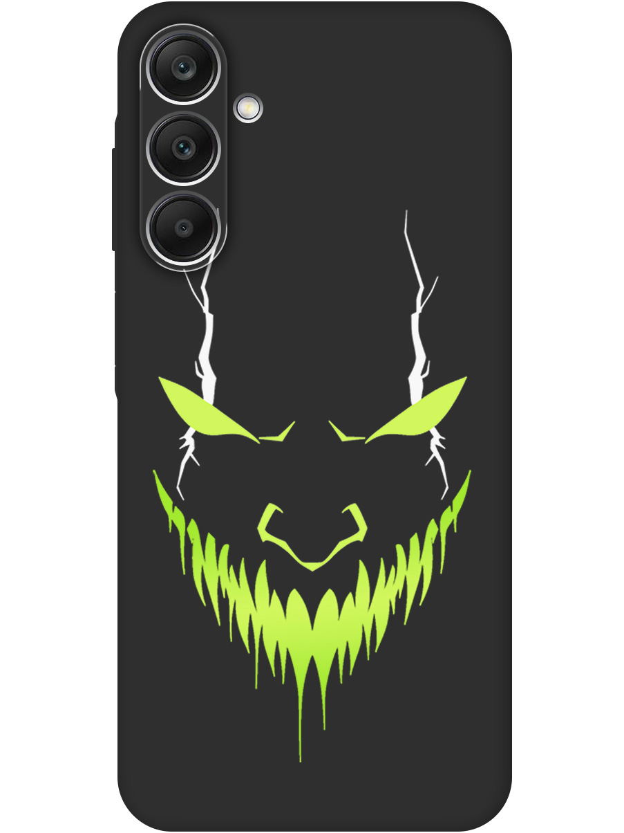 

Силиконовый чехол на Samsung Galaxy A25 с принтом "Evil Face" матовый черный, Черный;белый;зеленый, 780484451
