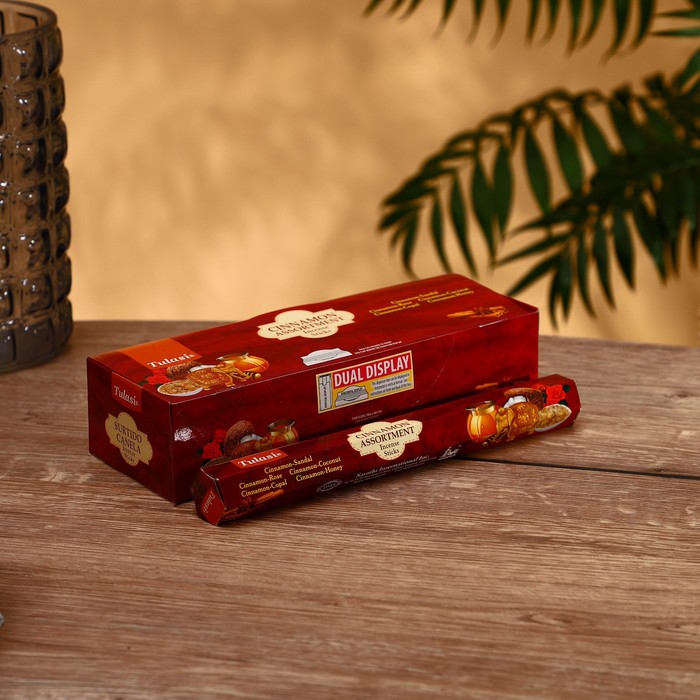 

Благовония "Tulasi" 20 аромапалочек Cinnamon assortment, Indian style