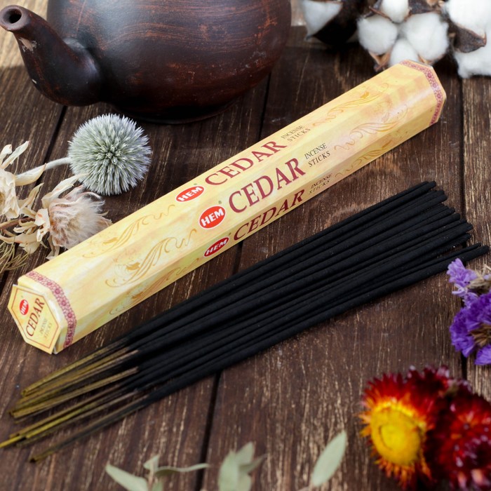 

Благовония "HEM Cedar" (Кедр), шестигранник, 20 палочек, HEM