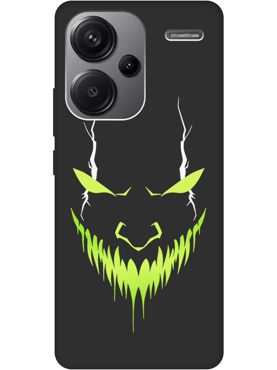 

Силиконовый чехол на Xiaomi Redmi Note 13 Pro + с принтом "Evil Face" матовый черный, Черный;белый;зеленый, 776589251