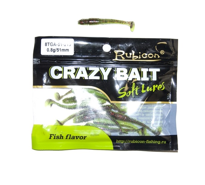 

Силиконовая приманка Rubicon Crazy Bait 51 мм, 213, 12 шт., Crazy Bait