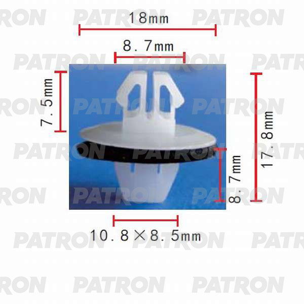 

Клипса Автомобильная PATRON P370056