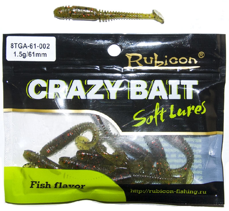 

Силиконовая приманка Rubicon Crazy Bait 61 мм, 002, 10 шт., Коричневый, Crazy Bait