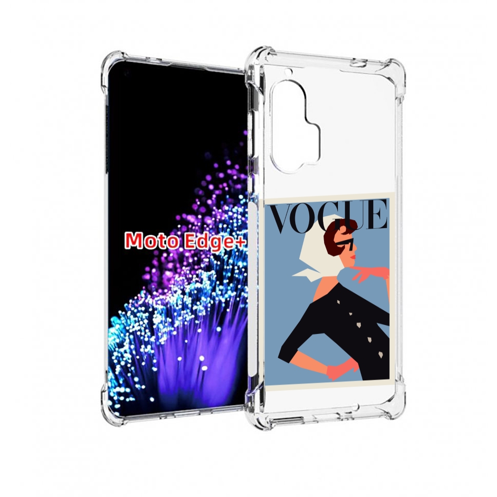 

Чехол MyPads Вогуе картинка для Motorola Edge+ Plus, Прозрачный, Tocco
