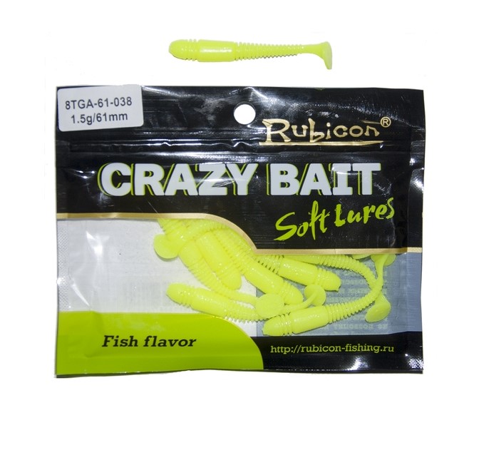 

Силиконовая приманка Rubicon Crazy Bait 61 мм, 038, 10 шт., Желтый, Crazy Bait