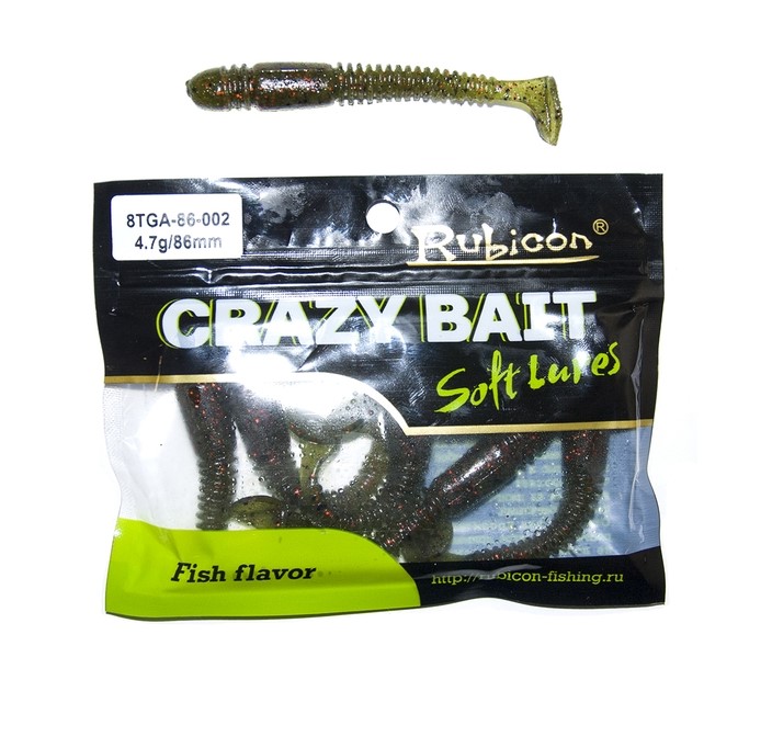 

Силиконовая приманка Rubicon Crazy Bait 86 мм, 002, 6 шт., Crazy Bait