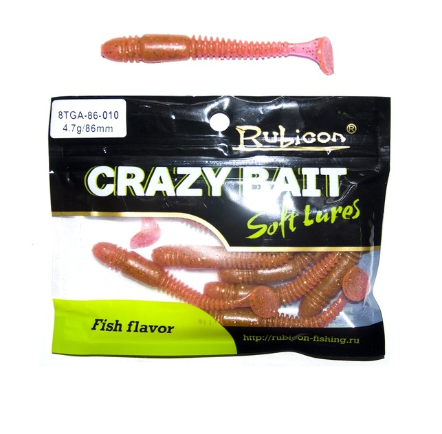 

Силиконовая приманка Rubicon Crazy Bait 86 мм, 010, 6 шт., Crazy Bait