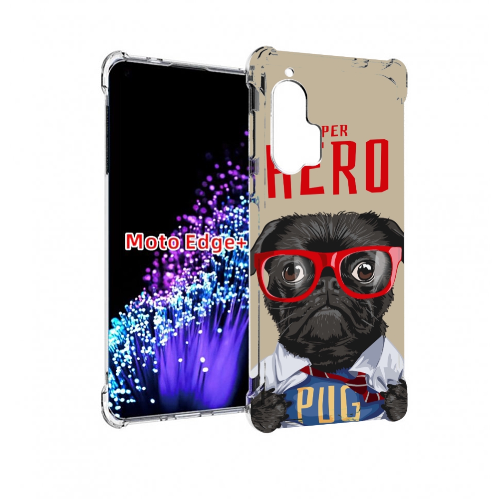 

Чехол MyPads Герой-PUG для Motorola Edge+ Plus, Прозрачный, Tocco