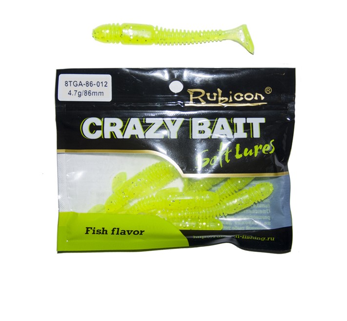 

Силиконовая приманка Rubicon Crazy Bait 86 мм, 012, 6 шт., Желтый, Crazy Bait