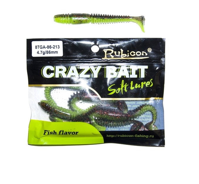 

Силиконовая приманка Rubicon Crazy Bait 86 мм, 213, 6 шт., Crazy Bait