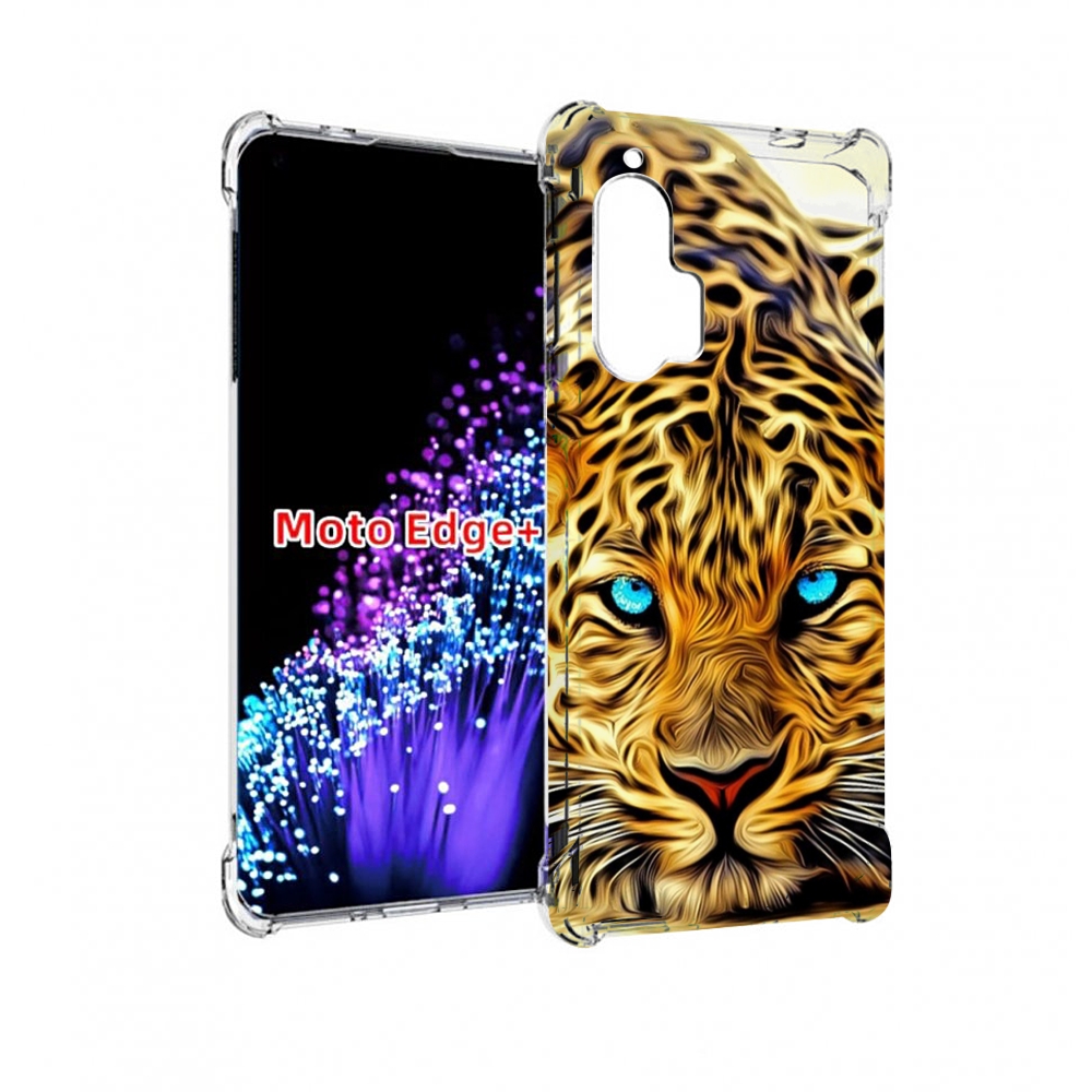 

Чехол MyPads Голубоглазый-гепард для Motorola Edge+ Plus, Прозрачный, Tocco