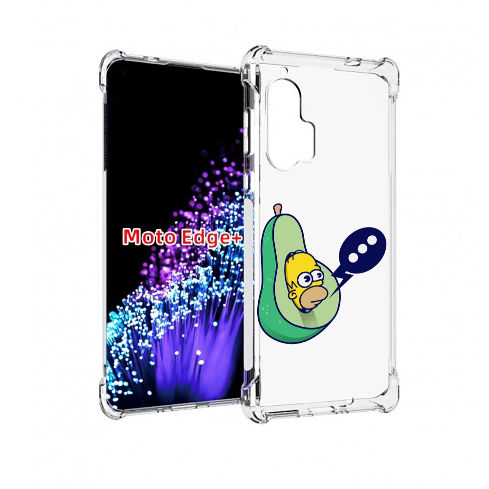 

Чехол MyPads Гомер-авокадо для Motorola Edge+ Plus, Прозрачный, Tocco