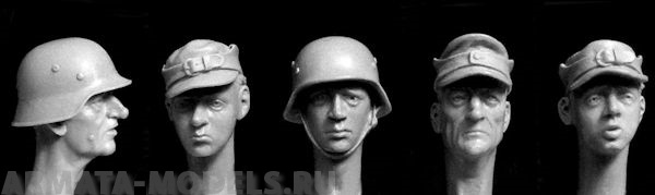 HGH27 The Last Ditch. 5 heads Volkssturm 1945