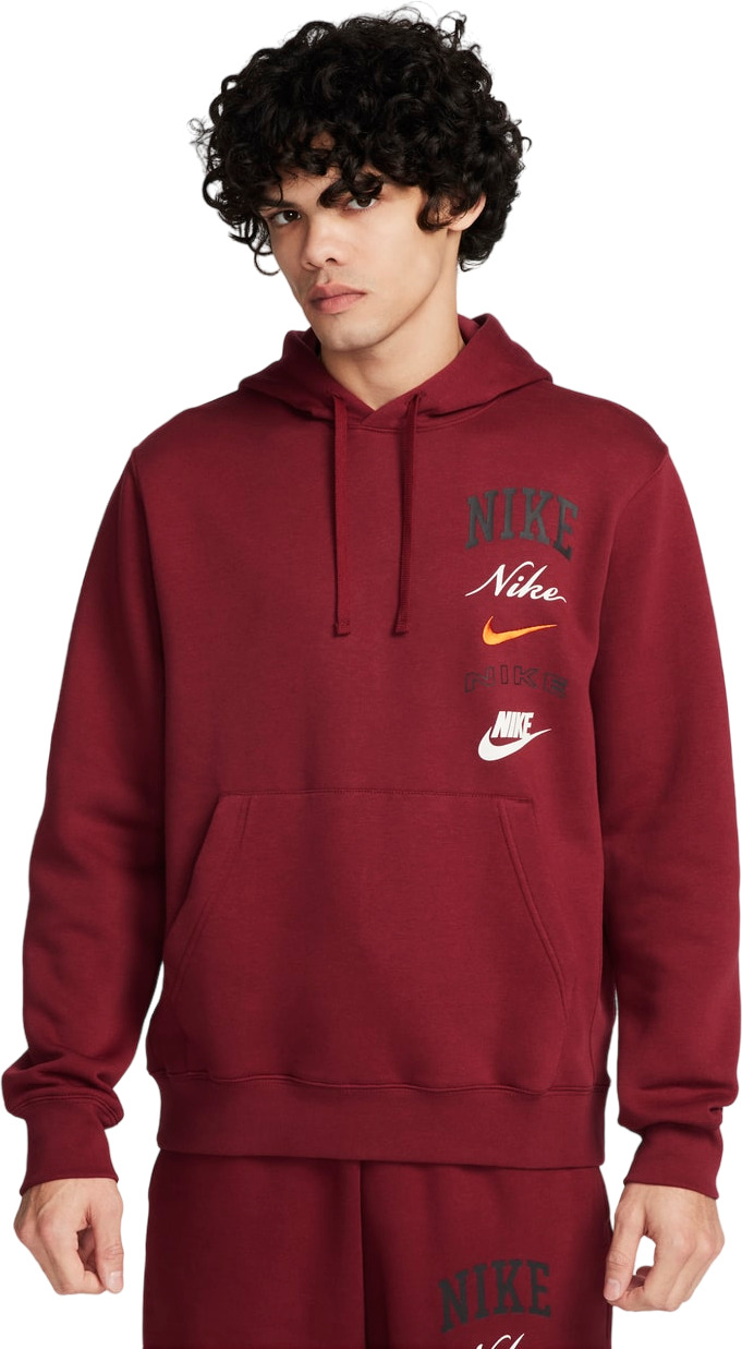 

Худи мужское Nike M NK CLUB BB PO HDY STACK GX красное XL, Красный, M NK CLUB BB PO HDY STACK GX