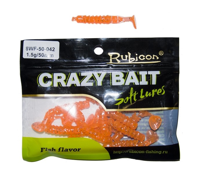 

Силиконовая приманка Rubicon Crazy Bait WF 50 мм, 042, 12 шт., Красный, Crazy Bait WF