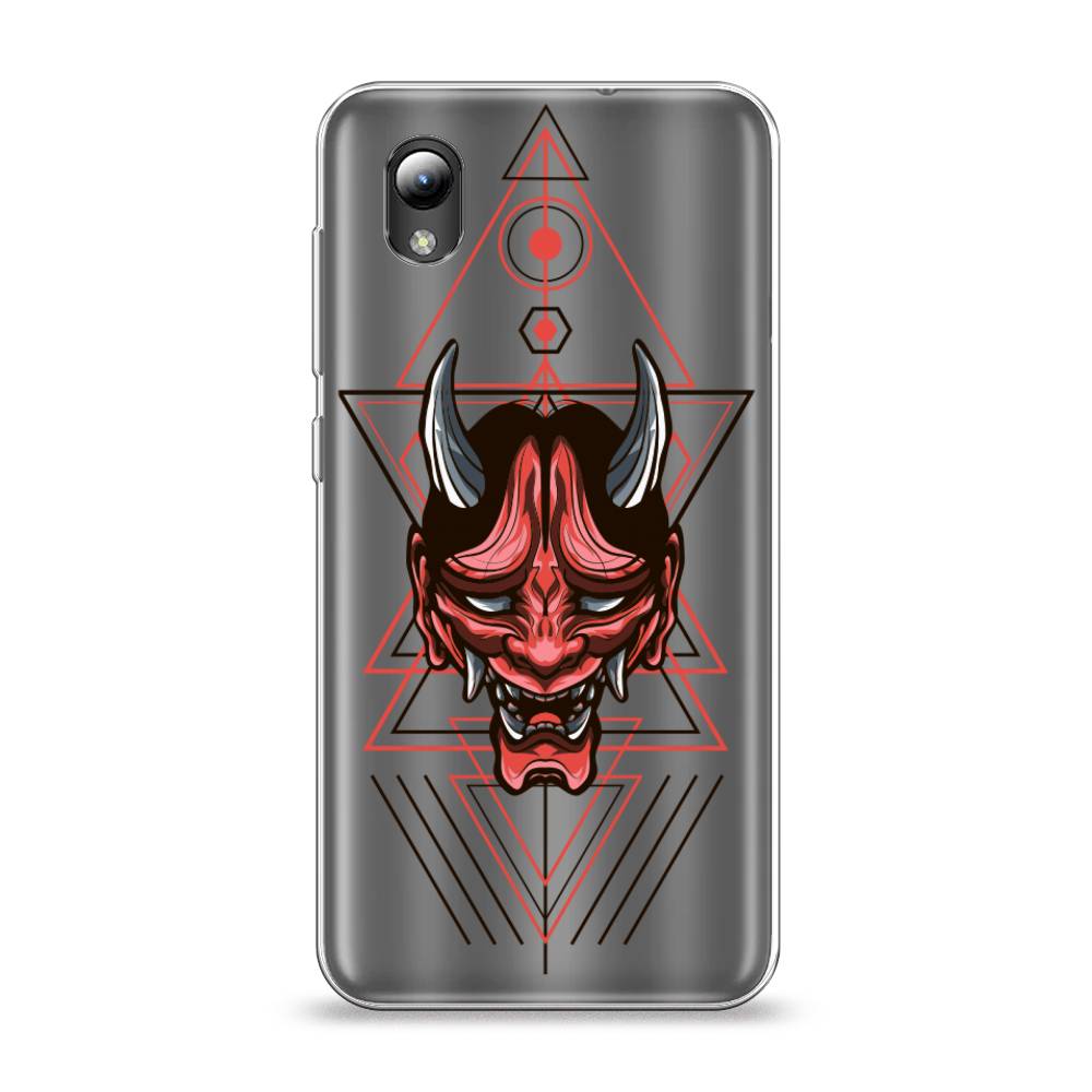

Чехол на ZTE Blade A3 2019/L8/ZTE Blade A31 lite "Hanya Oni mask", Серый;красный;черный, 132850-4