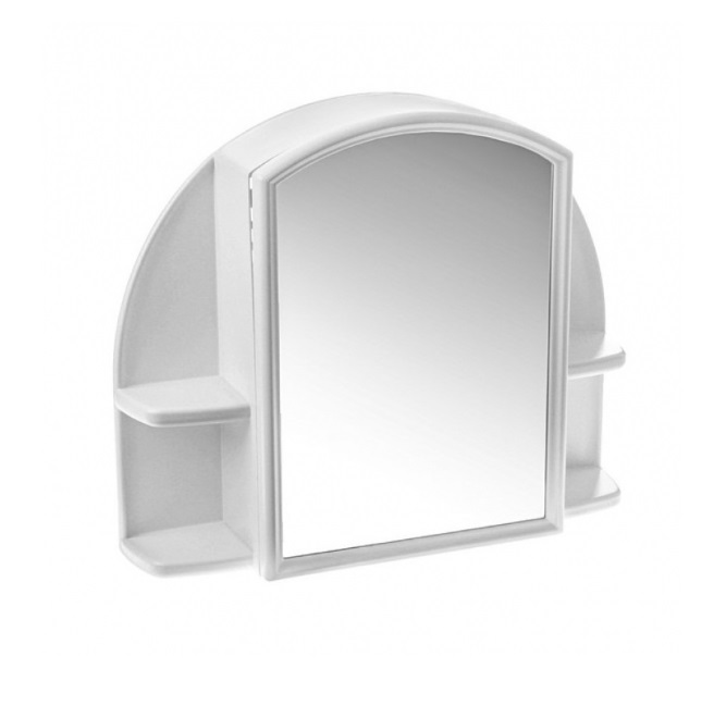 Шкафчик для ванной комнаты с зеркалом «Орион», цвет снежно-белый шкафчик зеркальный для ванной комнаты арго снежно белый