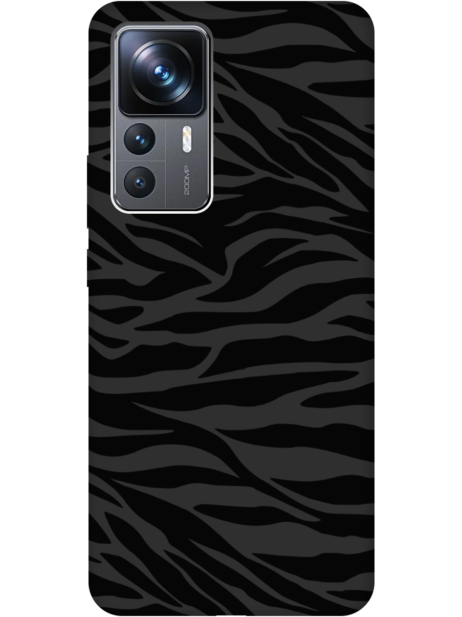 

Силиконовый чехол на Xiaomi 12T / 12T Pro с рисунком "Зебра" Soft Touch черный, 20000583