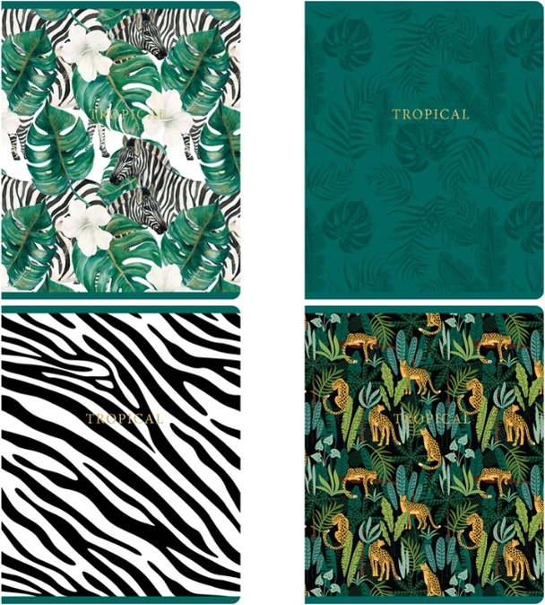 

Тетрадь общая в клетку Greenwich Line Wild pattern, 48 л., 1 шт., N5c48-26448