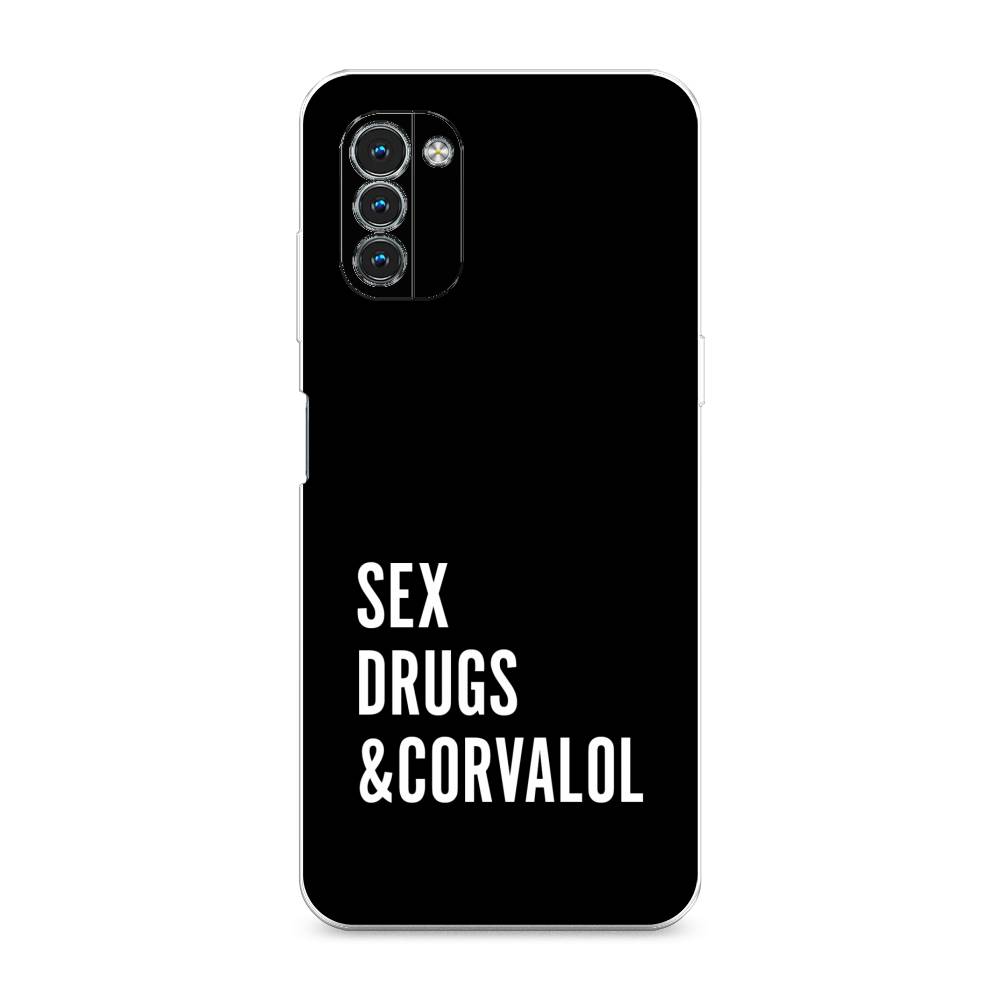 

Чехол на Nokia G11 "Corvalol", Черный;серый;белый, 125050-6