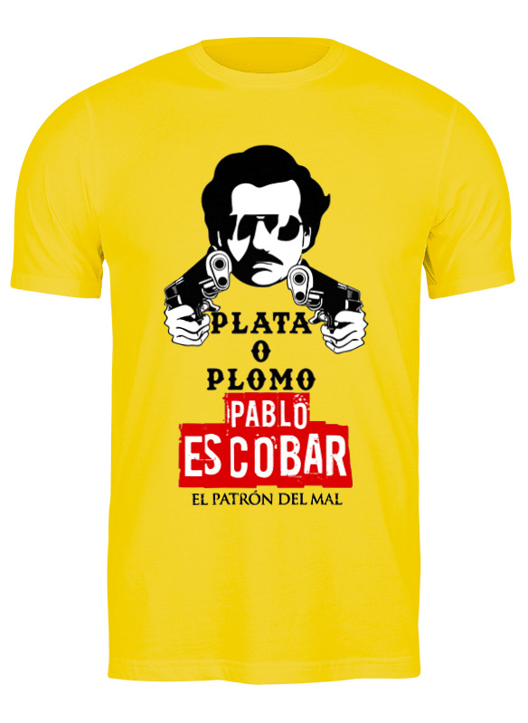 

Футболка мужская Printio Pablo escobar 3381505 желтая S, Желтый, Pablo escobar 3381505