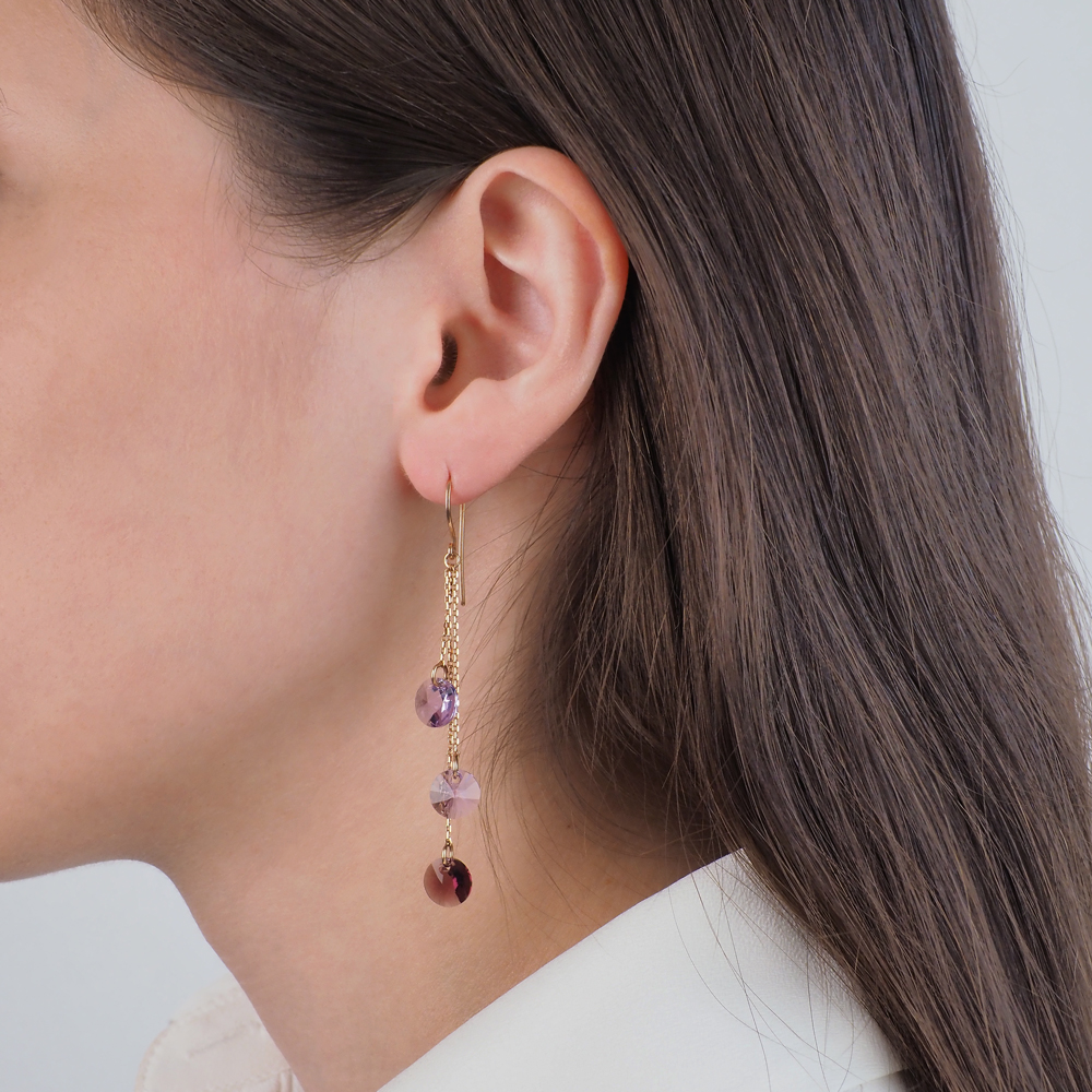 

Серьги из серебра с кристаллами Swarovski ЮВЕЛИР КАРАТ 2129442/98п, 2129442/98п
