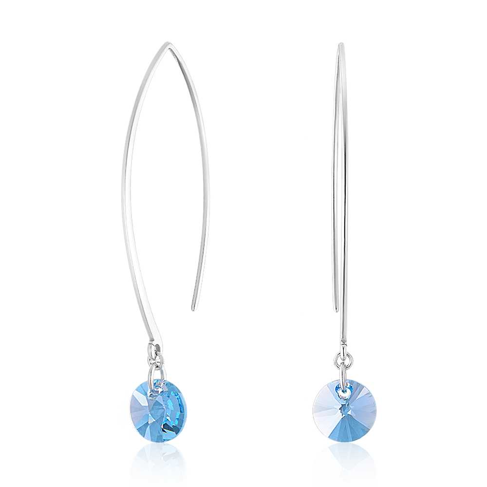 

Серьги подвески из серебра ЮВЕЛИР КАРАТ 2129479/9, Swarovski, 2129479/9