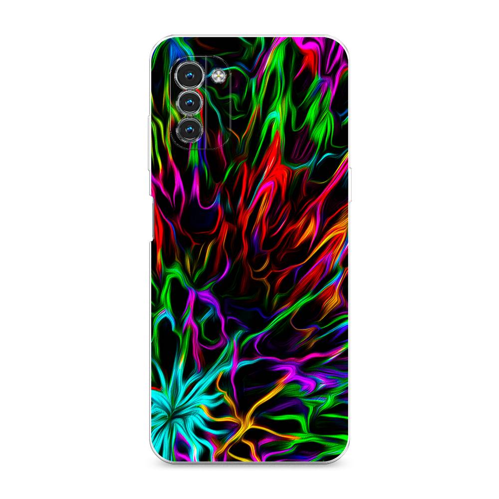 

Чехол на Nokia G11 "Разноцветные разводы", Голубой;зеленый;оранжевый, 125050-3