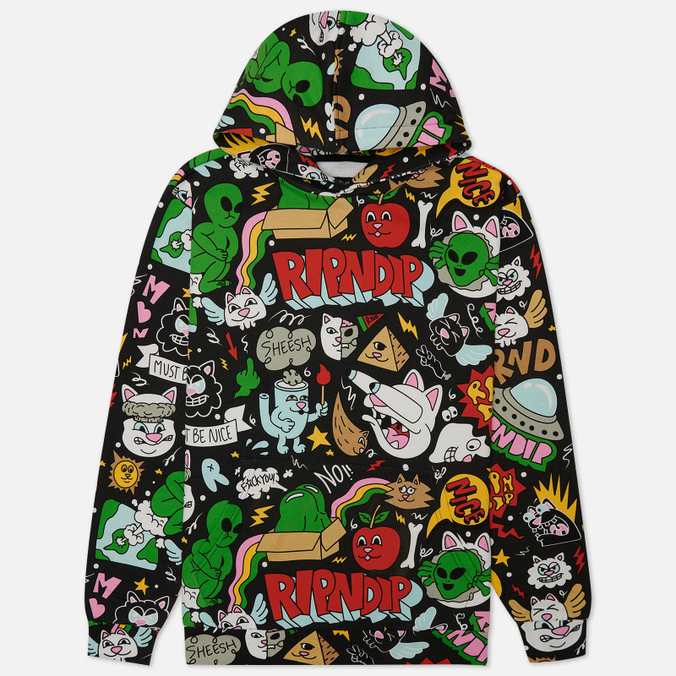 

Мужская толстовка Ripndip Good Days Hoodie чёрный, Размер S, Черный, Good Days Hoodie