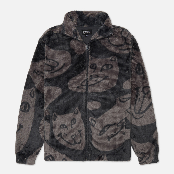

Мужская флисовая куртка Ripndip Many Faces Sherpa серый, Размер L, Many Faces Sherpa