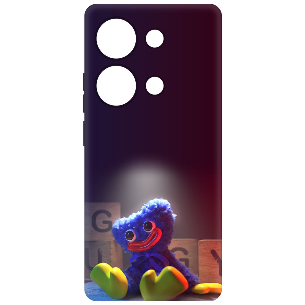 

Чехол-накладка Krutoff Soft Case Хаги Ваги игрушка для Poco M6 Pro 4G черный