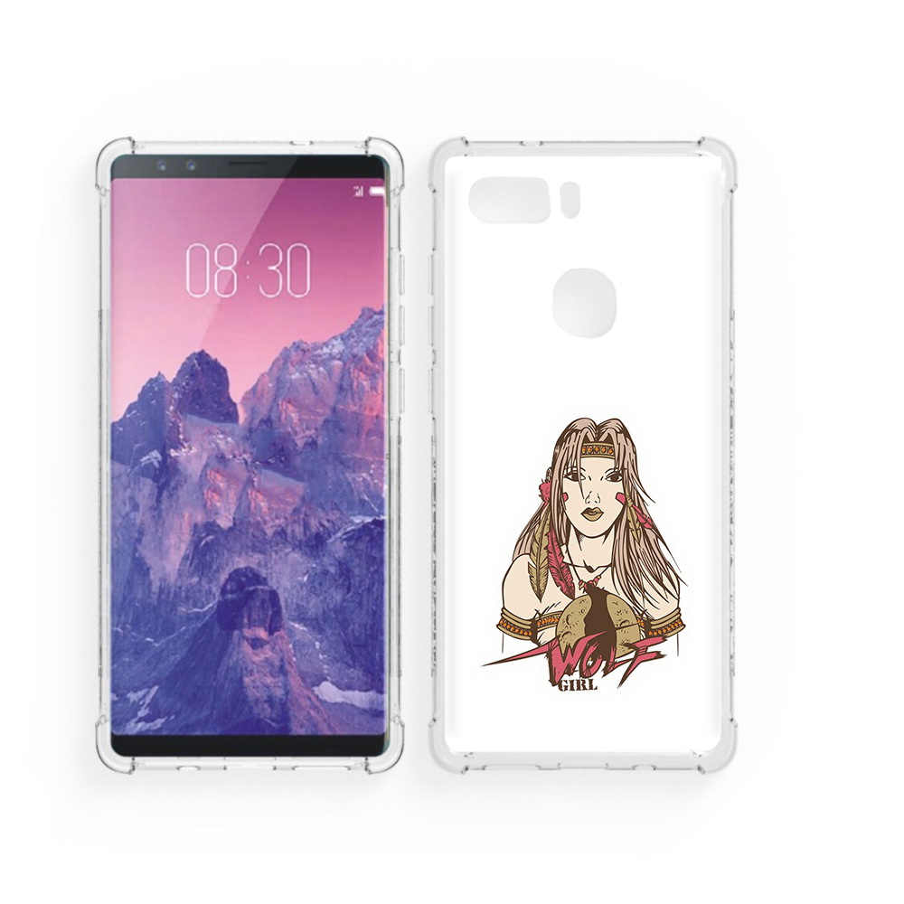 Чехол MyPads Tocco для ZTE Nubia Z17S девушка волк (PT94929.470.306)