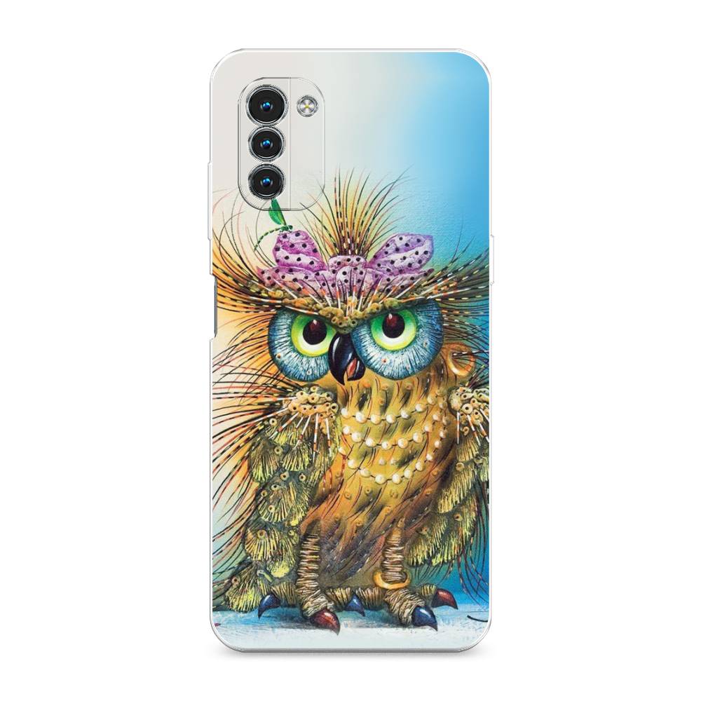 

Чехол на Nokia G11 "Модная сова", Коричневый;голубой, 125050-1