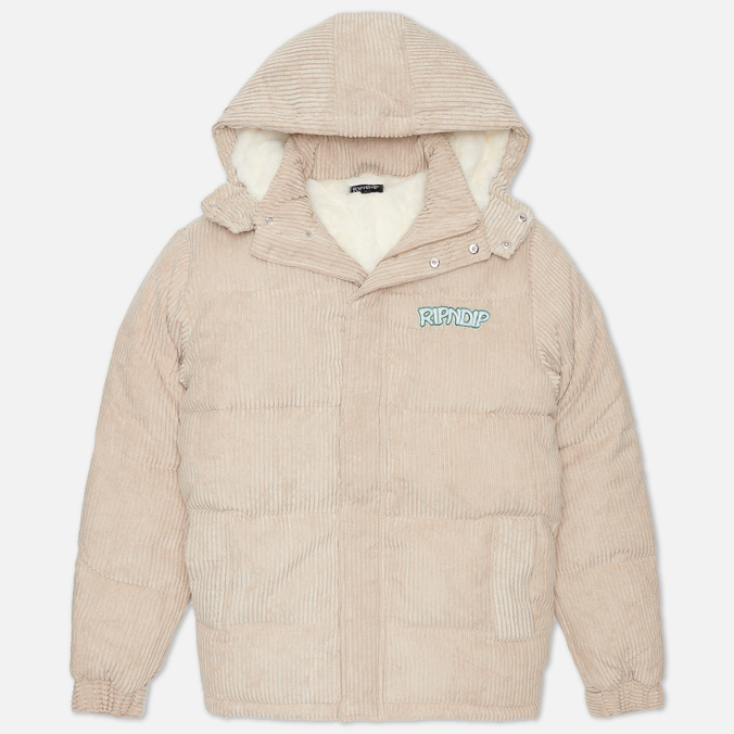 

Мужской пуховик Ripndip Intertwined Corduroy Puffer бежевый, Размер M, Intertwined Corduroy Puffer